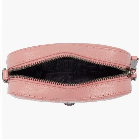 Kurt Geiger London Small Kensington Quilted Pink Leather Camera Bag - Picture 11 of 12